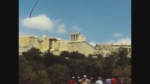 Atenas Grécia Agosto 1978 Atenas Ruínas Nos Anos — Vídeo de Stock