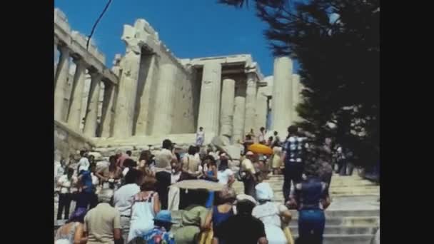 Ati Greece 1978 Lerde Atina Harabeleri — Stok video