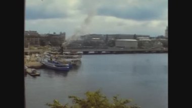 COPENHAGEN, DENMARK HAZİRAN 1975: 70 'lerde Kopenhag sokak manzarası