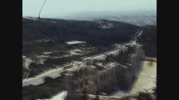 Athen Griechenland August 1978 Ruinen Von Athen Den 70Er Jahren — Stockvideo