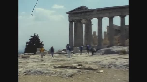 Atenas Grecia Agosto 1978 Las Ruinas Atenas Los Años — Vídeos de Stock