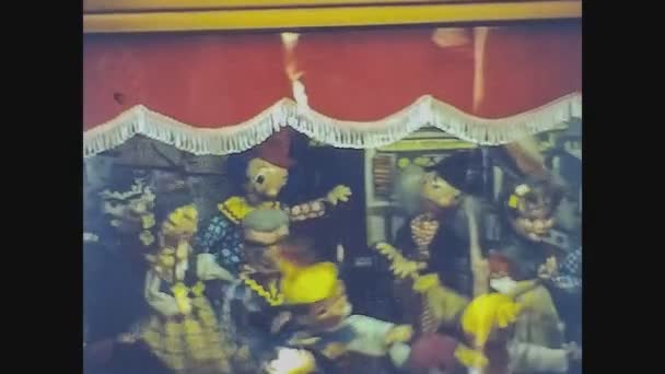 Pyrennes Spain Circa 1975 Puppets Detail — Stock Video