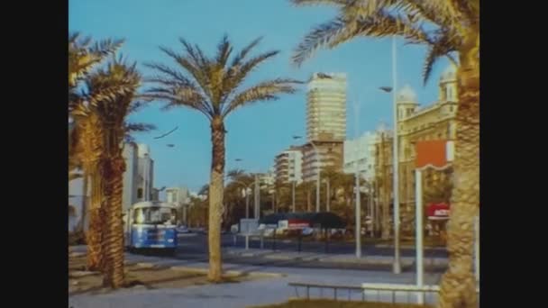 Alicante Spanje Circa 1975 Alicante Straatbeeld Jaren — Stockvideo