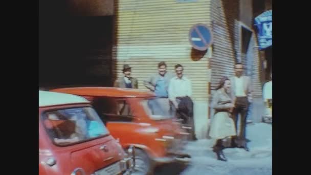 Alicante Španělsko Circa 1975 Alicante Street View — Stock video