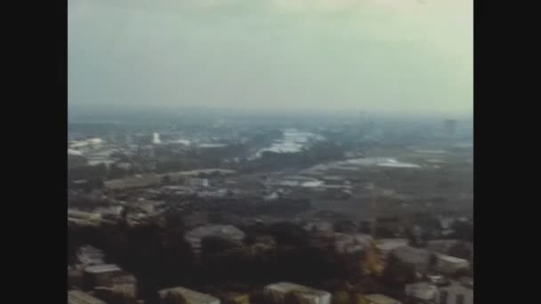 Frankfurt Alemania Mayo 1975 Vista Aérea Frankfurt Los Años — Vídeos de Stock