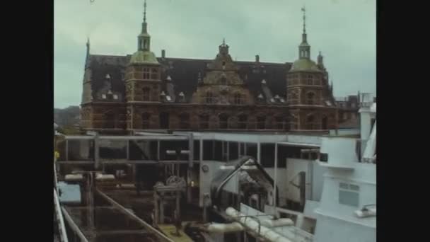 Copenhagen Danmark Juni 1975 Köpenhamns Hamnutsikt Talet — Stockvideo