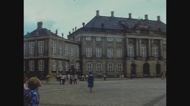 Copenhague Danemark Juin 1975 Copenhague Vue Sur Rue Dans Les — Video
