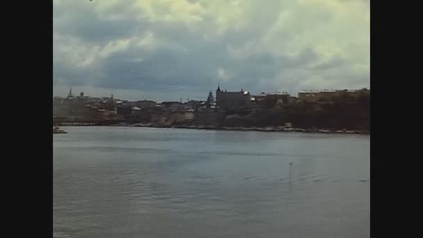 Копенгаген Дания Июня 1975 Года Вид Улицу Коппел Годах — стоковое видео