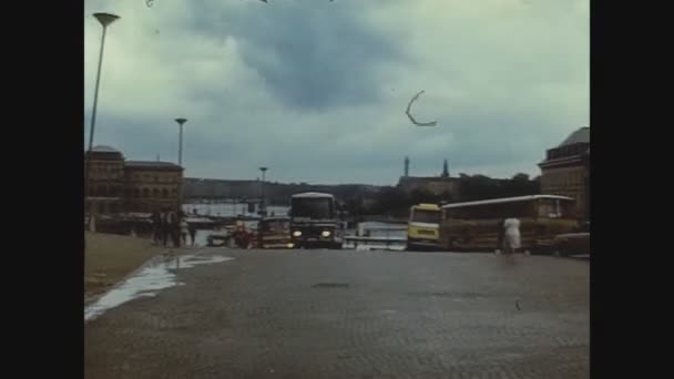 Copenhagen Junho Dinamarca 1975 Copenhague Vista Rua Nos Anos — Vídeo de Stock