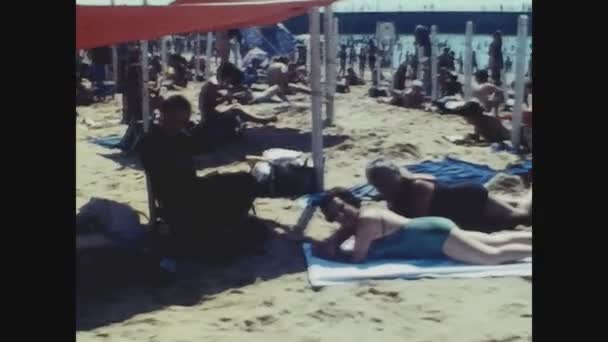 Lisboa Portugal Agosto 1978 Vista Playa Lisboa Los Años — Vídeos de Stock