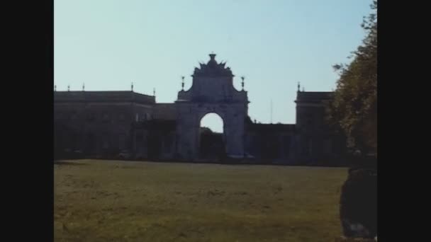 Lisbon Portugalský August 1978 Hrad San Giorgio Lisabon Letech — Stock video