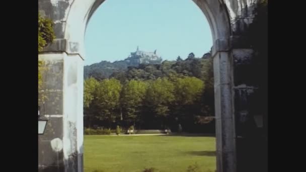 Lisbon Portugal August 1978 San Giorgio Castle Lisbon — стокове відео