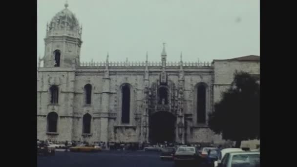 Lisbon Portugalia Listopad 1978 Klasztor Jernimos Latach Tych — Wideo stockowe