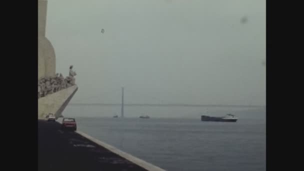 ポルトガルリスボン1978年8月 70年代のベレンの発見への記念碑 — ストック動画