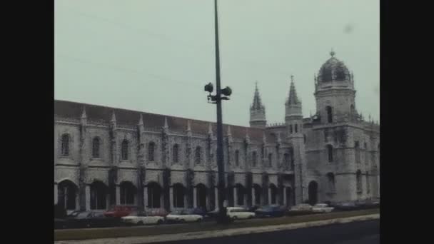 Lissabon Portugal August 1978 Jernimos Kloster Den 70Er Jahren — Stockvideo