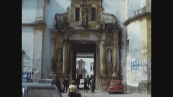 ポルトガルリスボン1978年8月 70年代のファティマ神社 — ストック動画