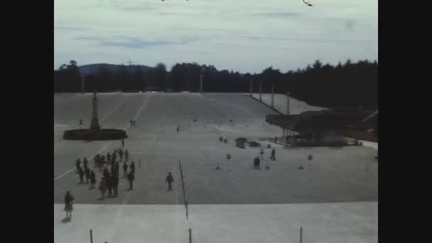 ポルトガルリスボン1978年8月 70年代のバタハ修道院 — ストック動画
