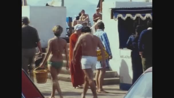 Las Palmas Spagna Dicembre 1976 Las Palmas Street View Anni — Video Stock