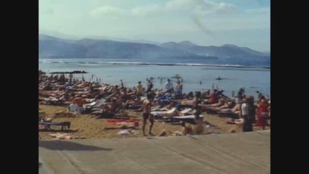 Las Palmas Span 1976 Lerde Las Palmas Plajı — Stok video