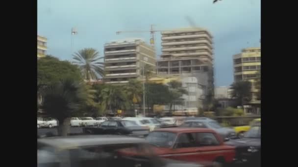 スペイン パルマス1976年12月 70年代のラス パルマス ストリート ビュー — ストック動画