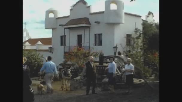 Las Palmas Spanien Dezember 1976 Kanarisches Steinmuseum Den 70Er Jahren — Stockvideo