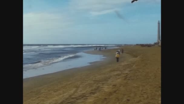 Maspalomas Span 1976 Lerde Maspalomas Plajı — Stok video