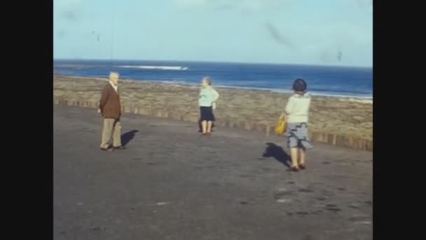 Lanzarote Hiszpania Grudzień 1976 Widok Ulicy Lanzarote Latach Tych — Wideo stockowe