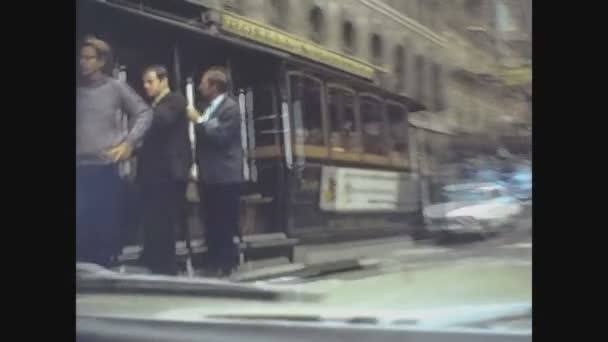 Σαν Φρανσίσκο Ηπα Οκτωβριοσ 1972 San Francisco Street View — Αρχείο Βίντεο