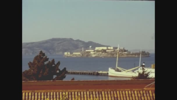 サンフランシスコ アメリカ1972年10月 70年代のサンフランシスコ湾の景色 — ストック動画