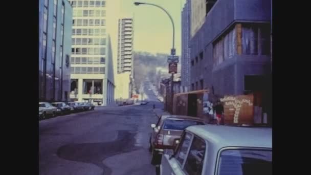 New York Usa November 1975 New York Straatbeeld Het Midden — Stockvideo