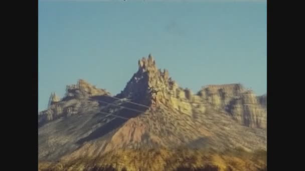 Каліфорнія Єднані Держави Близько 1975 Року Пустельний Вид — стокове відео