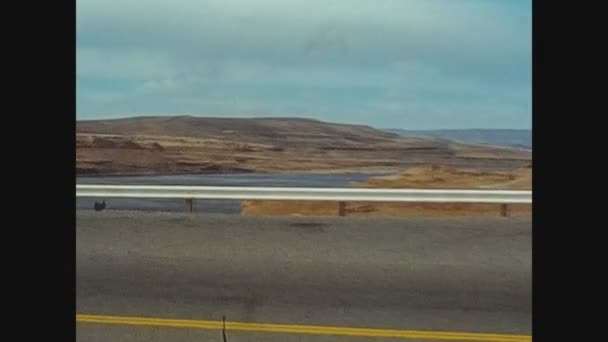 Kalifornia Stany Zjednoczone Circa 1975 Widok Pustyni Kalifornii Latach Tych — Wideo stockowe
