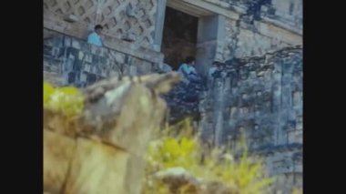 UXMAL, MEXICO EKİM 1978: 70 'lerde Uxmal arkeolojik alan