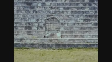 UXMAL, MEXICO EKİM 1978: 70 'lerde Uxmal arkeolojik alan