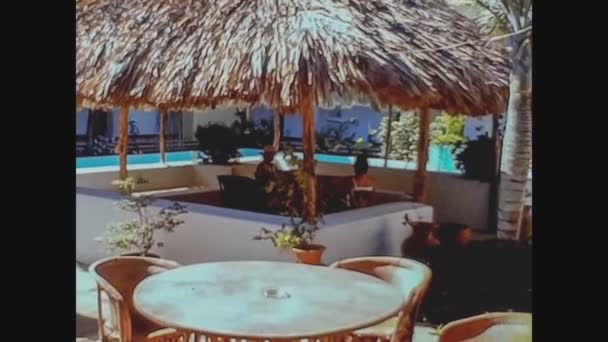 Kancun Mexico Październik 1978 Luksusowy Kurort Cancun Latach Tych — Wideo stockowe
