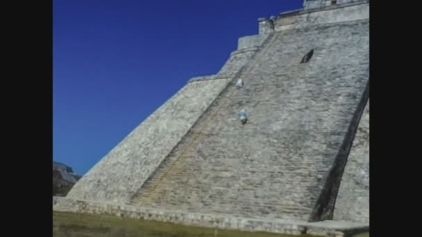Uxmal Mexico October 1978 Uxmal Archaeological Site — Stock Video