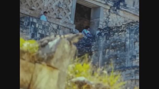 Uxmal Mexico October 1978 Uxmal Archaeological Site — Stock Video