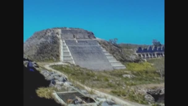 Uxmal Mexico October 1978 Uxmal Archaeological Site — Stock Video