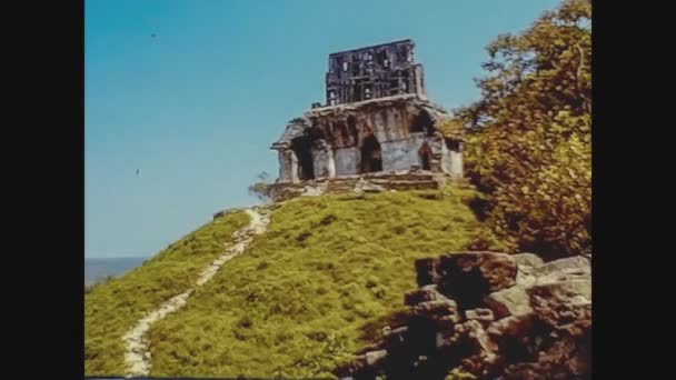 1978年 昭和53年 10月 メキシコのウクスマル遺跡70年代 — ストック動画