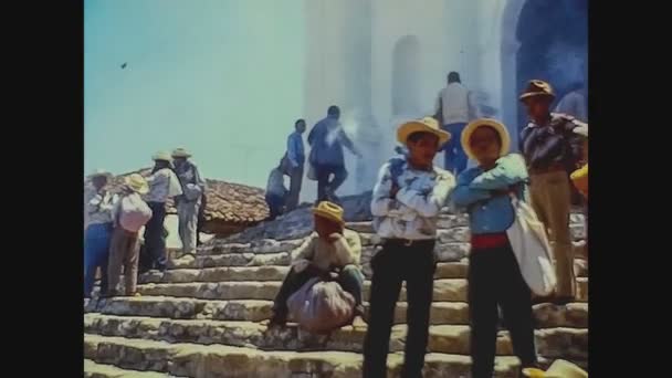 Amatitlan Guatemala Outubro 1978 Mercado Pobre Nas Ruas Nos Anos — Vídeo de Stock