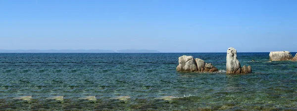 Sardegna Spiaggia Paesaggio Banner Immagine Con Spazio Copia — Foto Stock