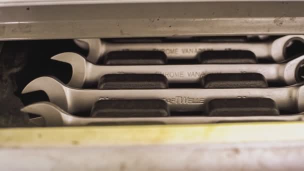 Milan Italy Липня 2021 Detail Wrench Drawle — стокове відео