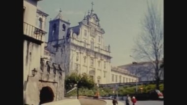 COIMBRA, PORTUGAL ECTOBER 1980: 80 'lerde Coimbra Üniversitesi