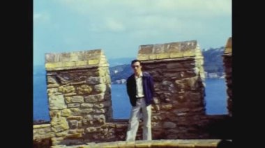 İSTANBUL, TURKEY AĞUSTOS 1974: 70 'lerde Rumelihisar Kalesi