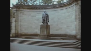 EDINBURGH, BİRLİK KINGDOM MAYIS 1974: 70 'lerde Edinburgh kalesi manzarası