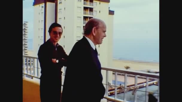 Gran Canaria Ισπανια Δεκεμβριοσ 1975 Παραλία Γκραν Κανάρια Μια Συννεφιασμένη — Αρχείο Βίντεο