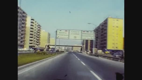 Valencia Espanha Outubro 1981 Valência Vista Rua Nos Anos — Vídeo de Stock