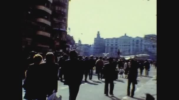 バレンシア スペイン1981年10月 バレンシアの70年代の街並み — ストック動画