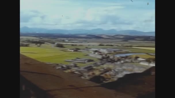 Stirling Verenigd Koninkrijk Mei 1974 Stirling Dorp Luchtfoto Jaren — Stockvideo