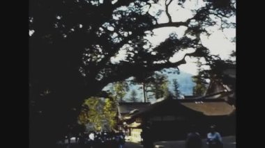 SAGAWA, JAPONYA Mayıs 1974: 70 'lerdeki tipik Japon evleri
